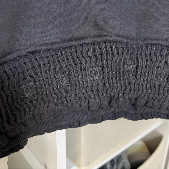CHANEL 24K CC Sweatshirt in Black NWT Authentic - Picture 5 of 10